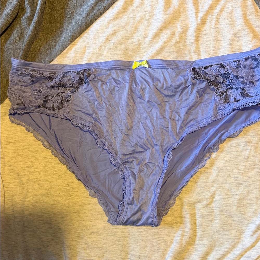 Victoria's Secret Purple Lace Trim Panties